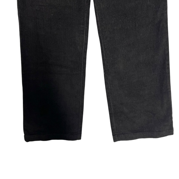 Reformation Austin Corduroy Pants Black Size 24 NEW - Picture 9 of 16